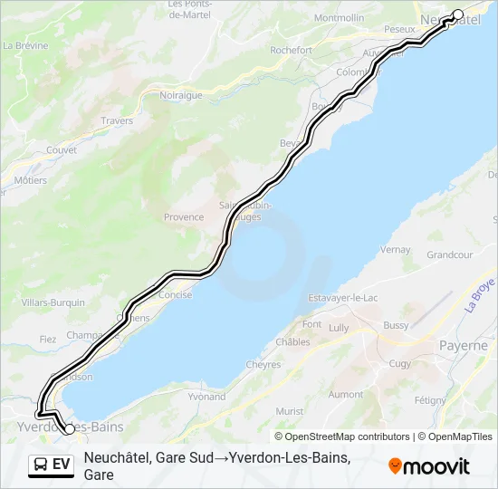 EV Bus Line Map