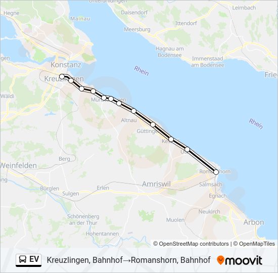 EV Bus Line Map