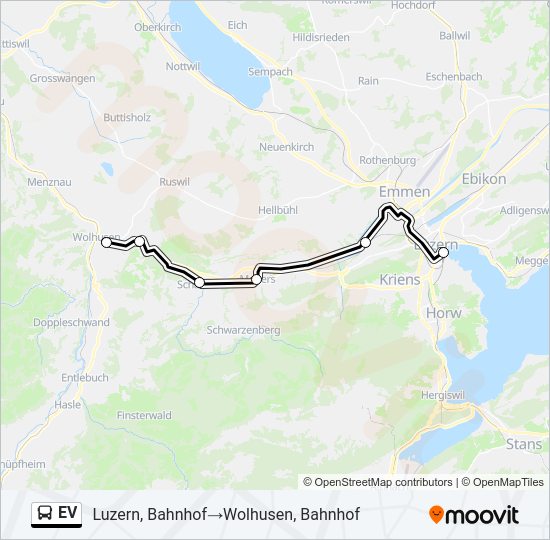 EV Bus Line Map