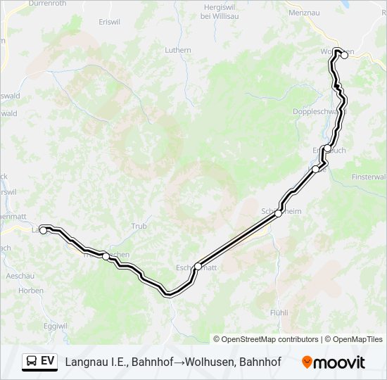 EV Bus Line Map