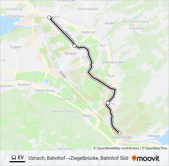 EV Bus Line Map