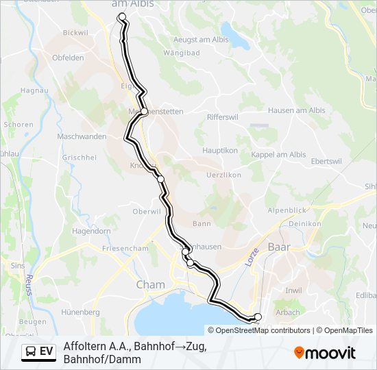 EV Bus Line Map