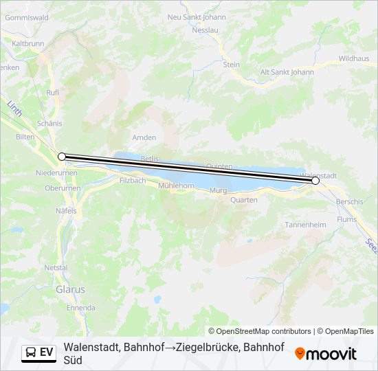 EV Bus Line Map