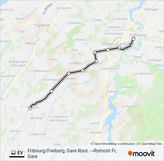 EV Bus Line Map