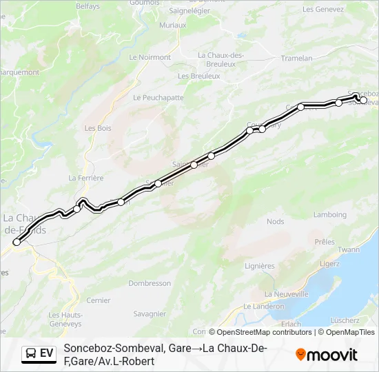 EV Bus Line Map