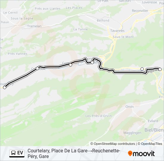 EV Bus Line Map