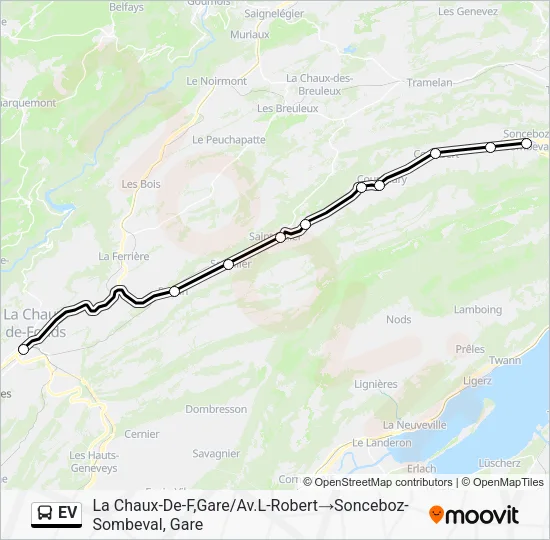 EV Bus Line Map