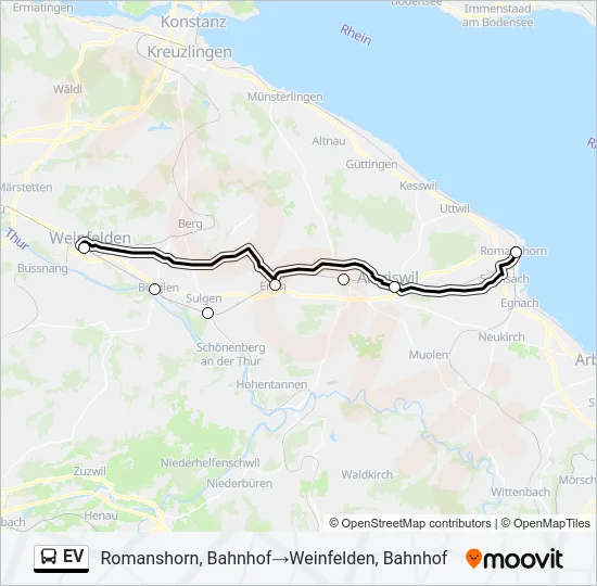 EV Bus Line Map
