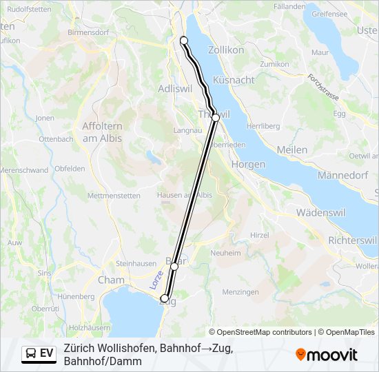 EV Bus Line Map