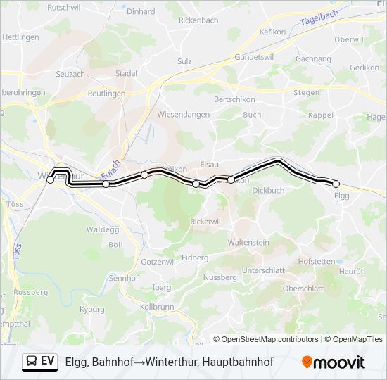 EV Bus Line Map