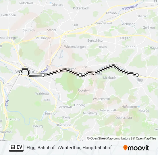 EV Bus Line Map