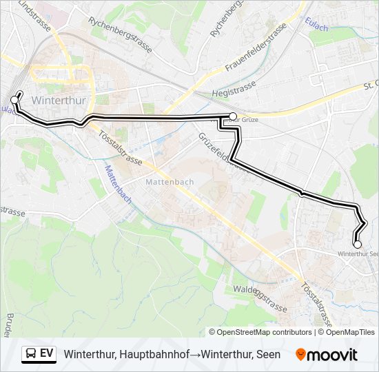 EV Bus Line Map