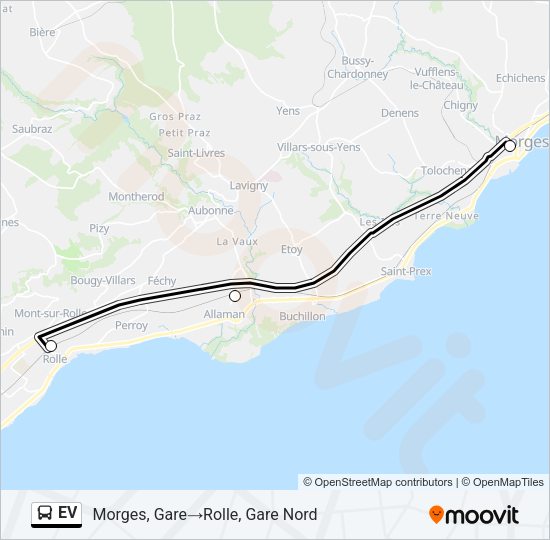 EV Bus Line Map