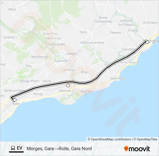 EV Bus Line Map