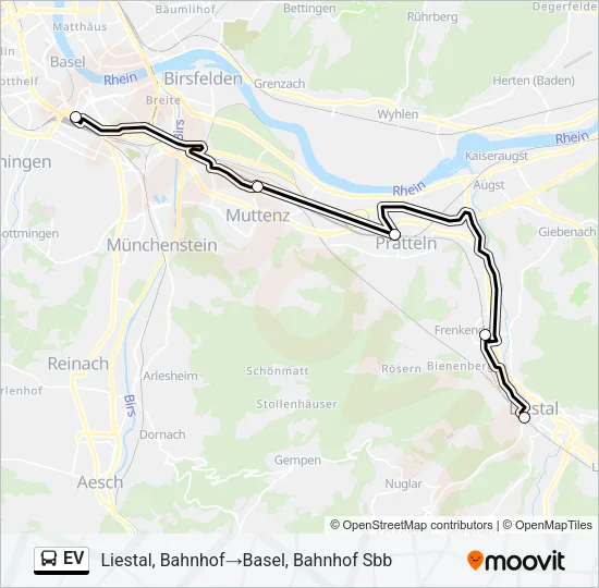 EV Bus Line Map
