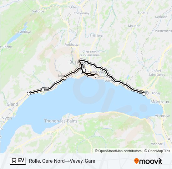 EV Bus Line Map