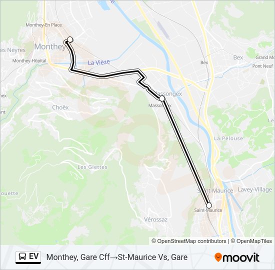 EV Bus Line Map