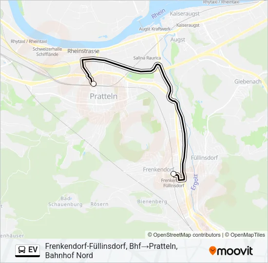EV Bus Line Map