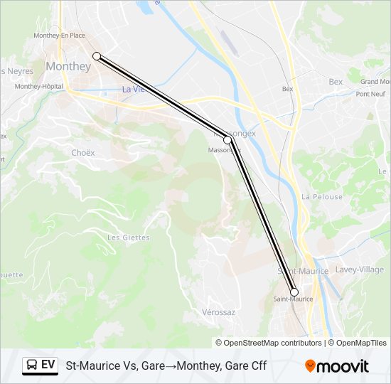 EV Bus Line Map