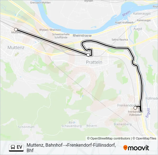 EV Bus Line Map