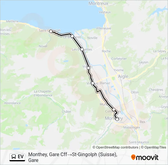 EV Bus Line Map