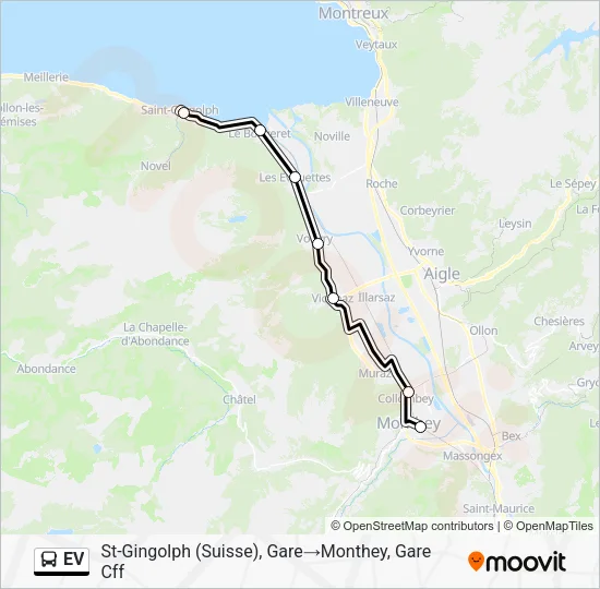 EV Bus Line Map