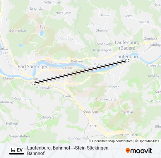 EV Bus Line Map