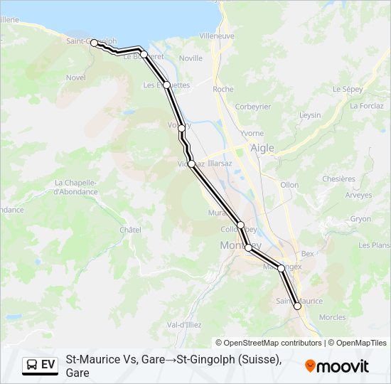 EV Bus Line Map