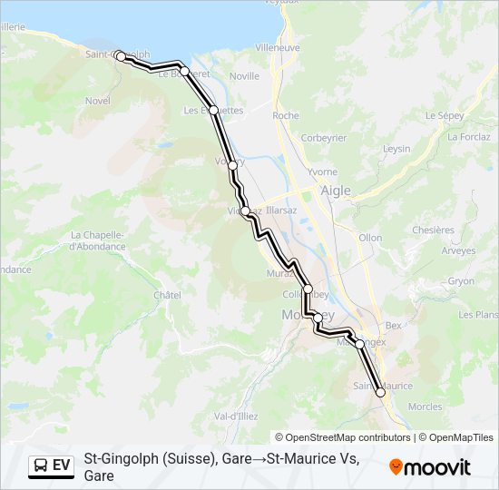 EV Bus Line Map