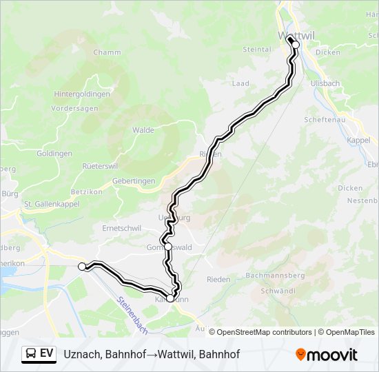 EV Bus Line Map