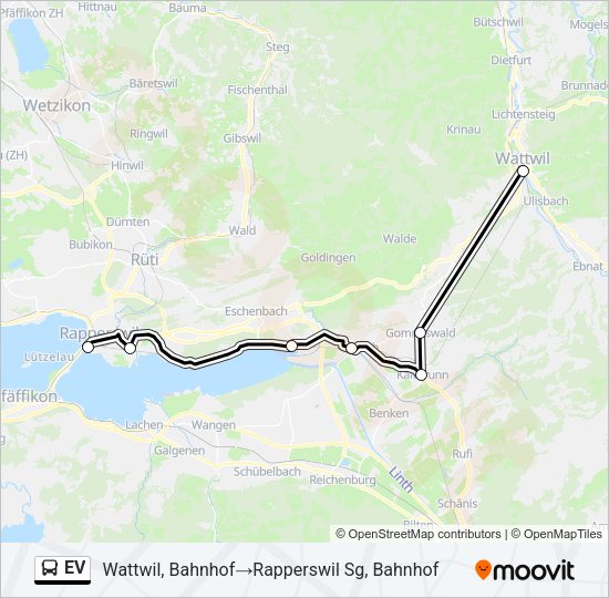 EV Bus Line Map