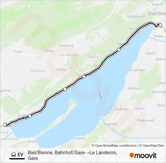 EV Bus Line Map