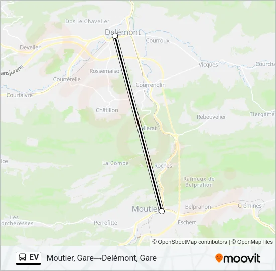 EV Bus Line Map
