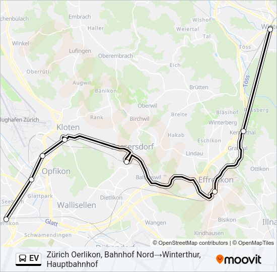 EV Bus Line Map