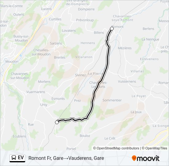 EV Bus Line Map
