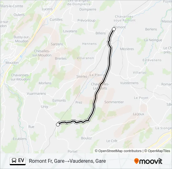 EV Bus Line Map