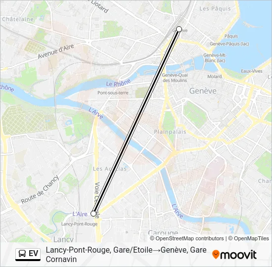 EV Bus Line Map