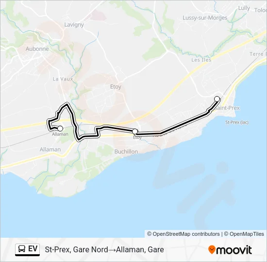EV Bus Line Map