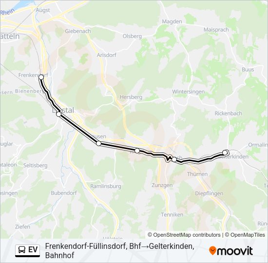 EV Bus Line Map