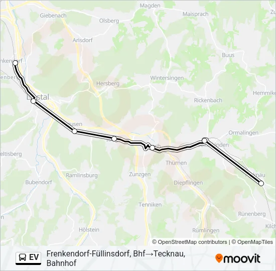 EV Bus Line Map