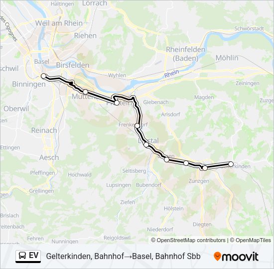 EV Bus Line Map