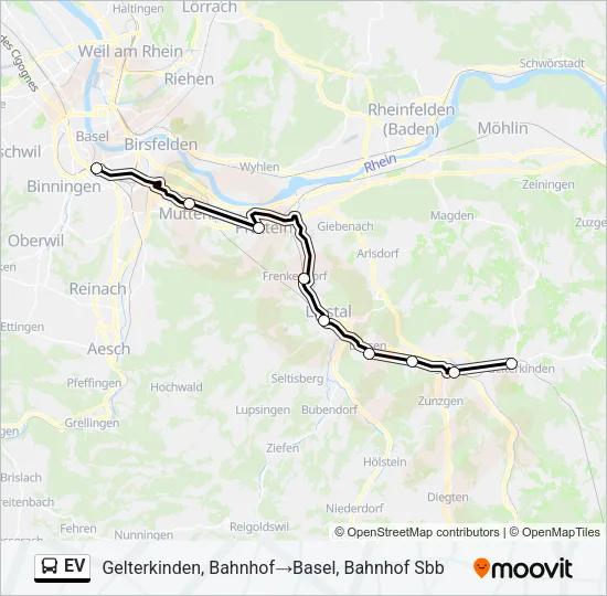 EV Bus Line Map