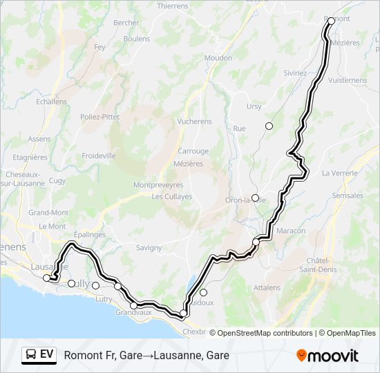 EV Bus Line Map
