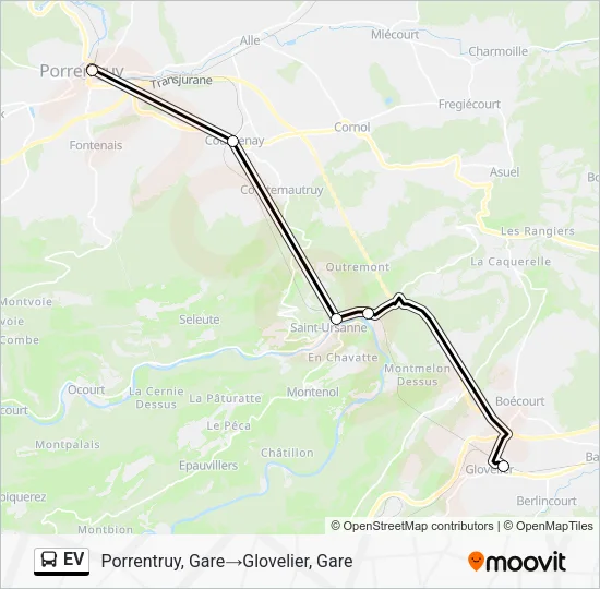 EV Bus Line Map