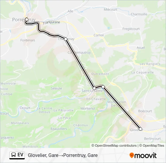 EV Bus Line Map