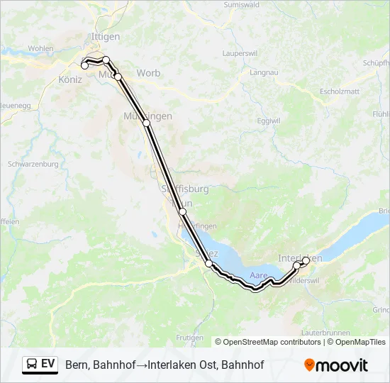 EV Bus Line Map