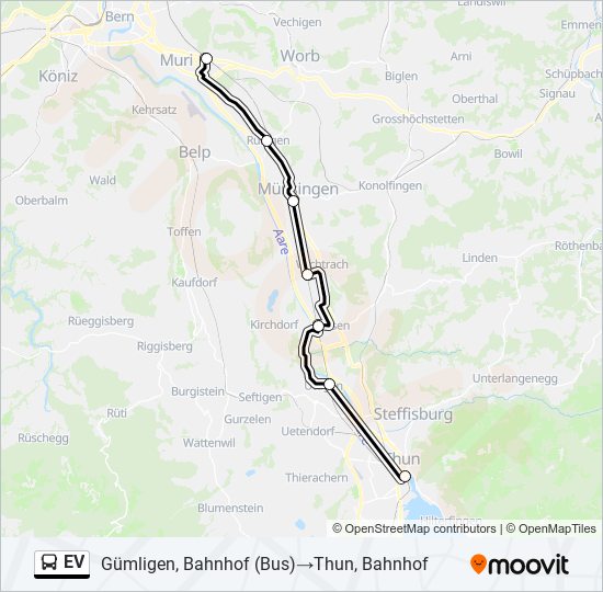 EV Bus Line Map