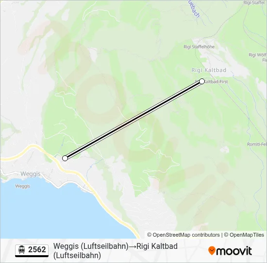 2562 Cable Car Line Map