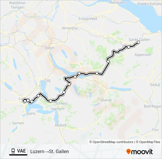 VAE Train Line Map