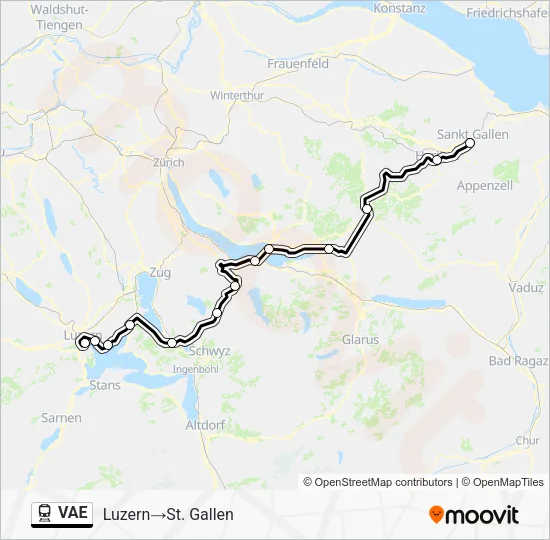 VAE Train Line Map